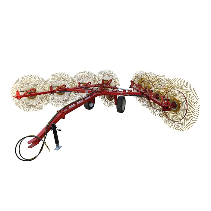 Gắn bánh xe cào cỏ