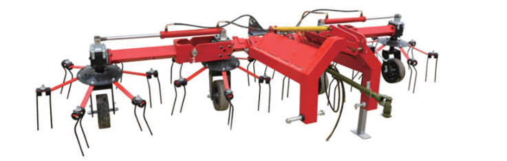 Máy cào cỏ quay gắn trên máy kéo