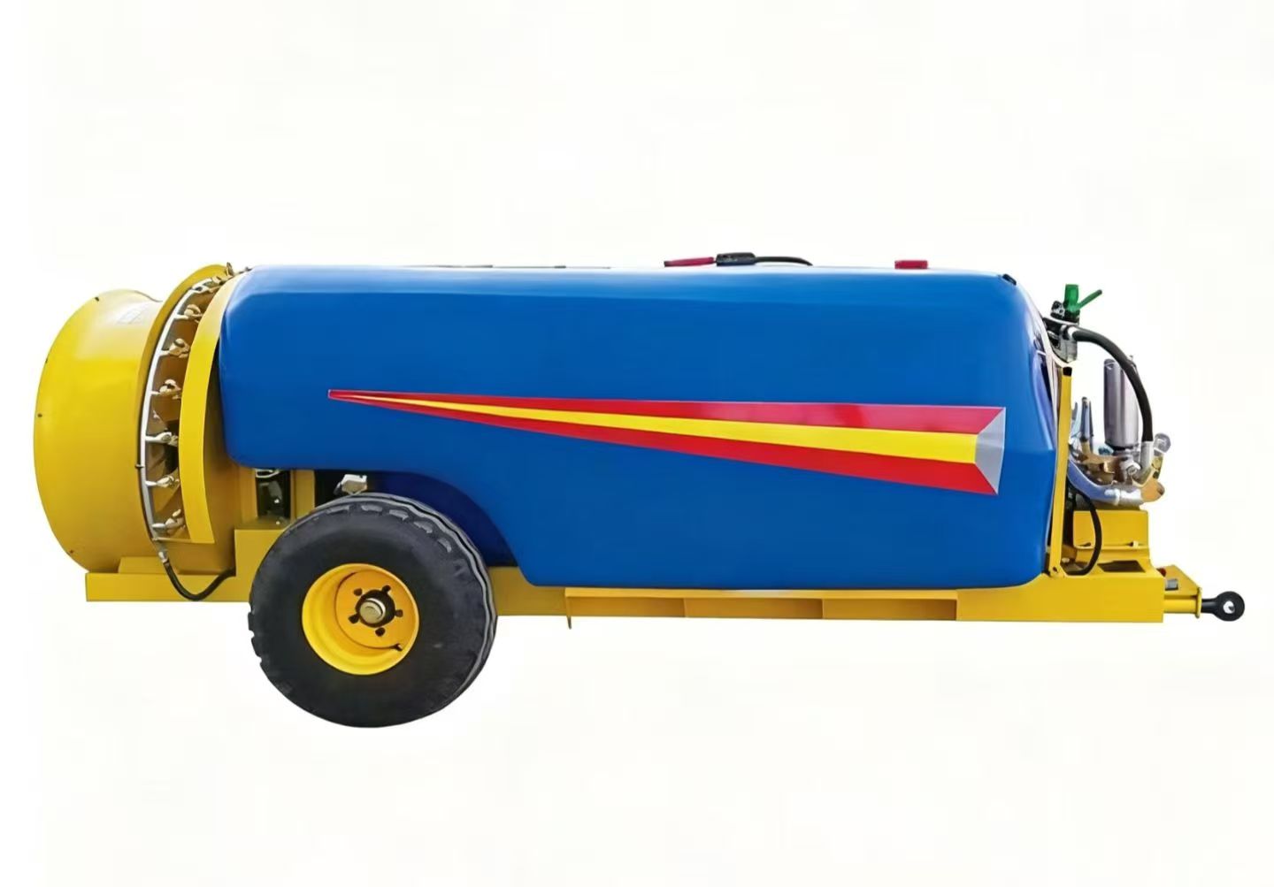 Máy phun khí kéo theo